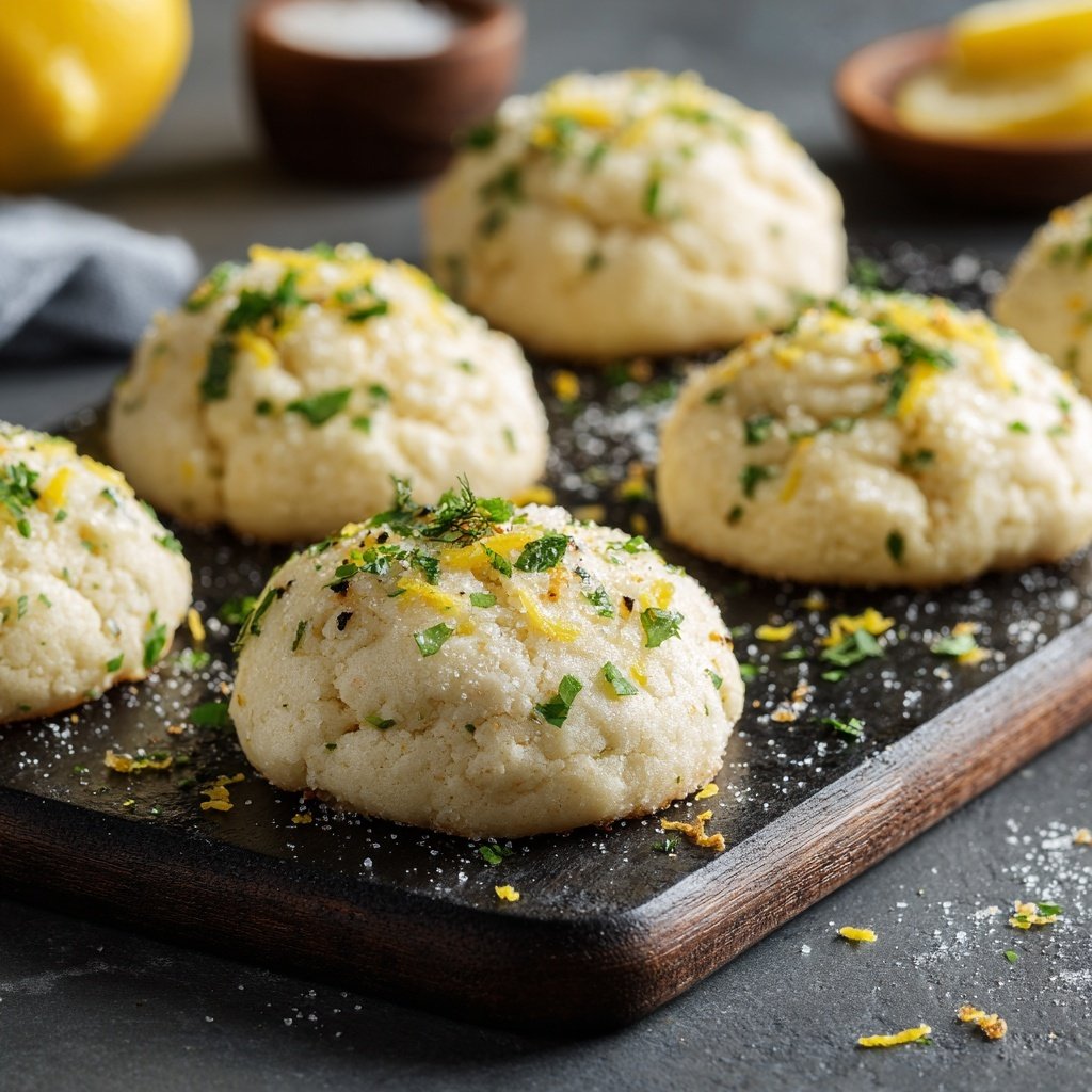 Lemon Ricotta Cookies with Herbs