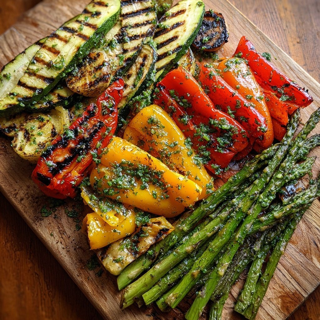 Healthy Lemon Herb Grilled Veggies