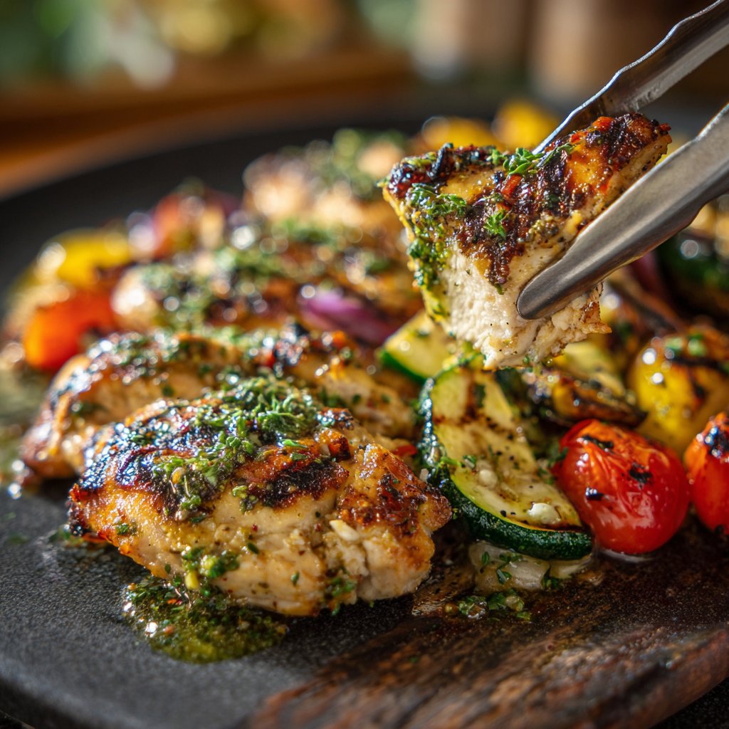 Mediterranean Grilled Chicken Plates
