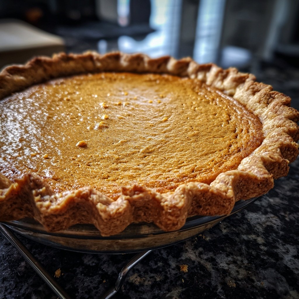 Festive Spiced Pumpkin Pie