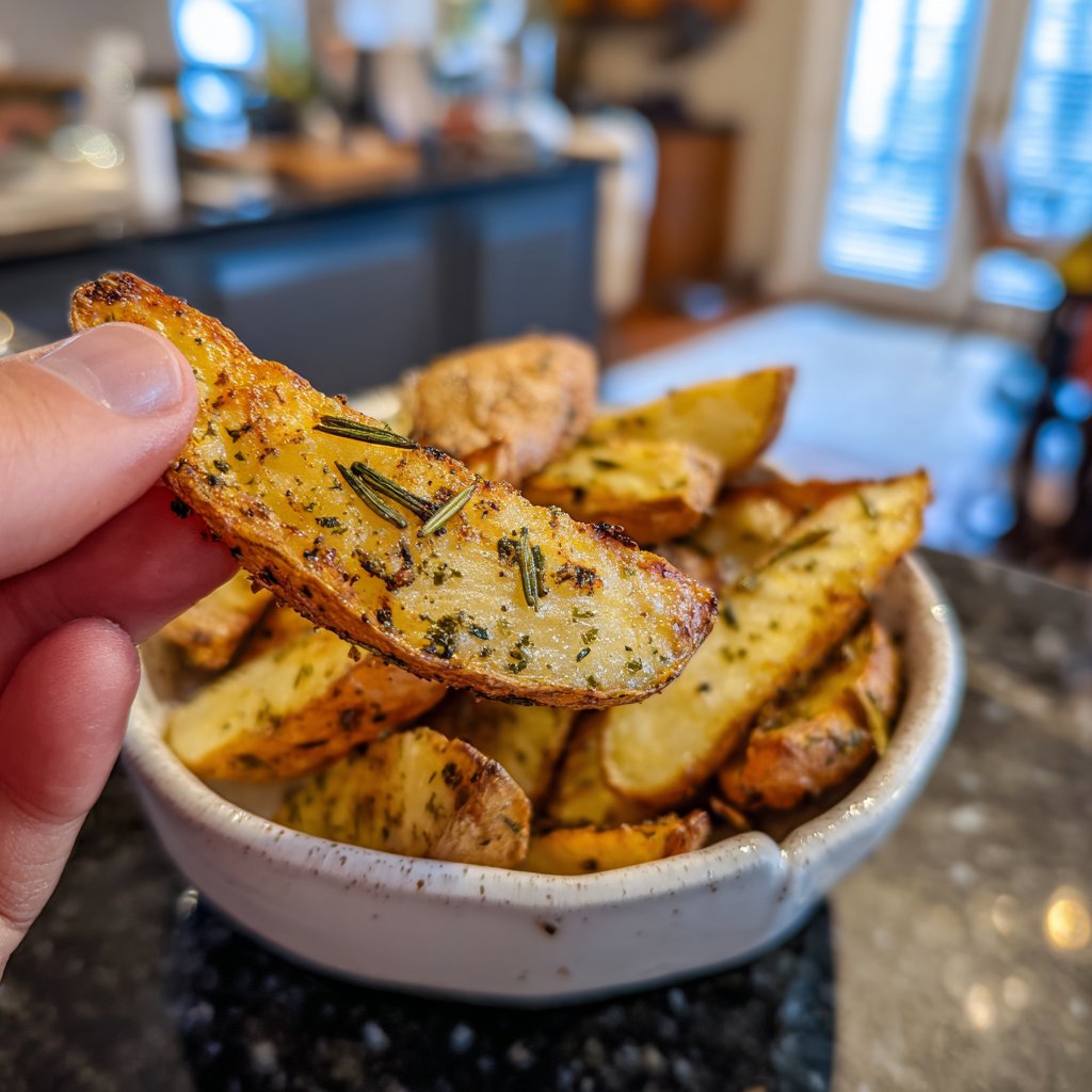 Airfryer Rosemary Garlic Potatoes