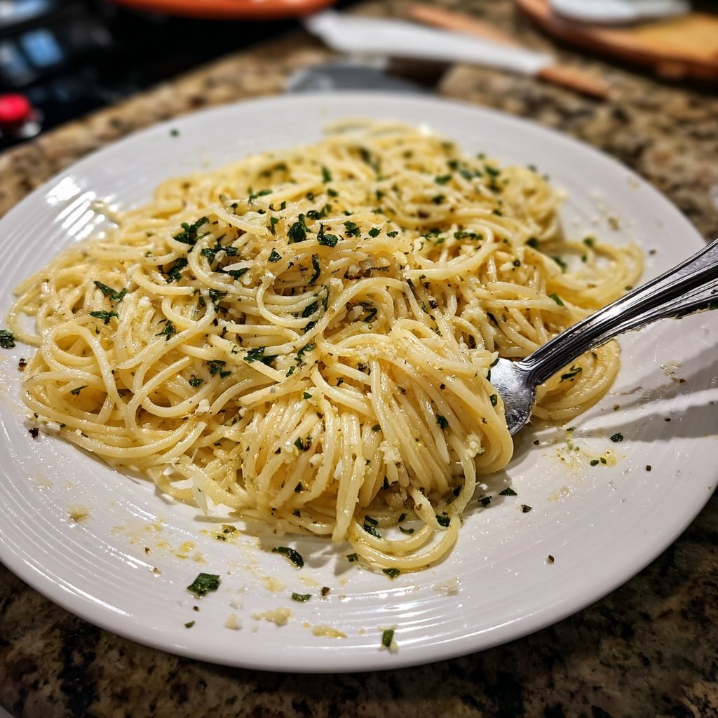 Quick Garlic Butter Pasta